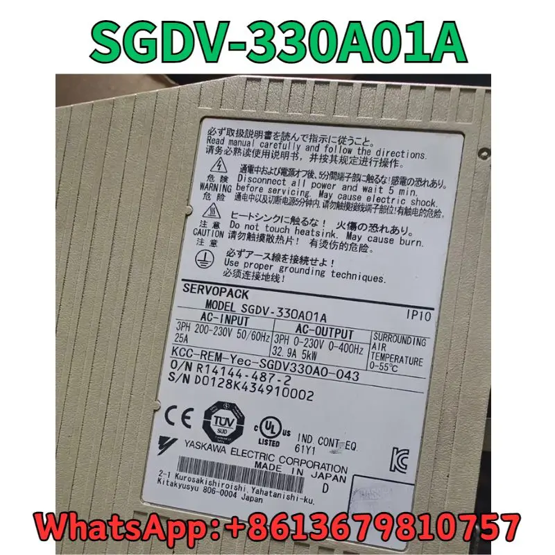 Used Driver SGDV-330A01A test OK Fast Shipping