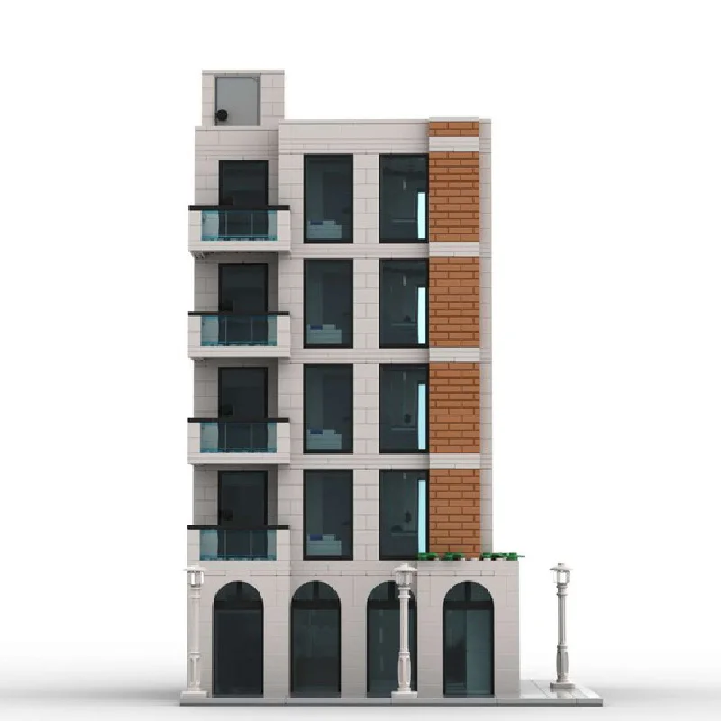 2209 PCS MOC Creativo Città Strada Modulare Squisita Torre Modello Architettura Building Blocks FAI DA TE Per Bambini Assemblaggio Mattoni Giocattoli Regali