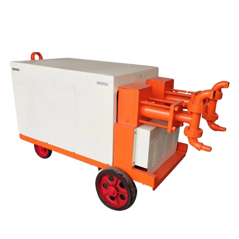 Double liquid grouting pump hydraulic cement mortar foundation conveying grouting machine