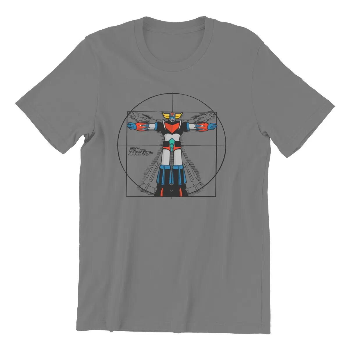 Men's T-Shirts UFO Robot Goldrake Anime Vintage Cotton Tees Short Sleeve Goldorak Grandizer Vegan T Shirts Clothes 4XL 5XL 6XL