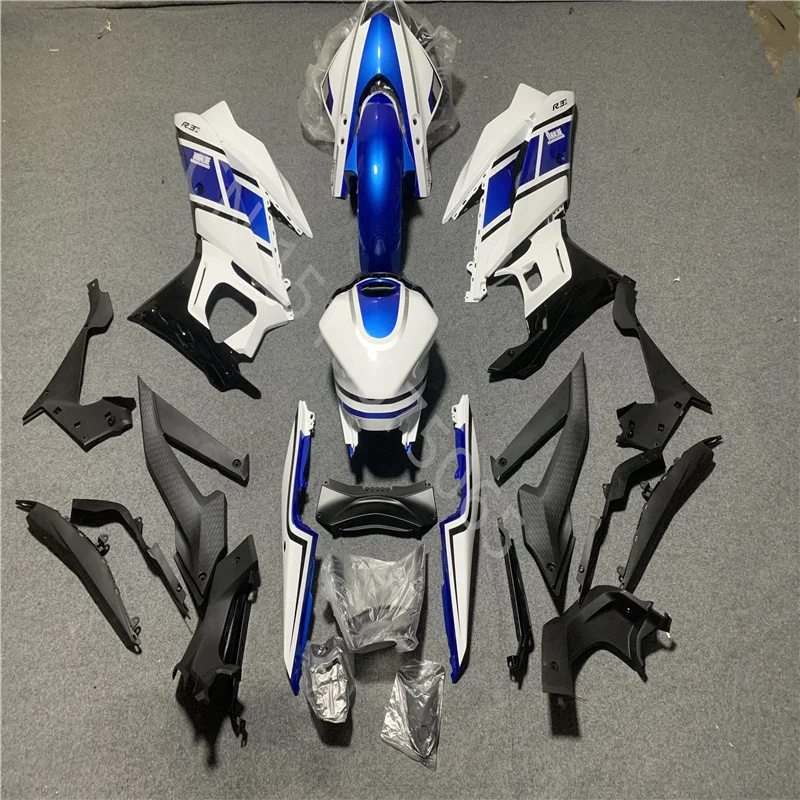 White blue black Motorcycle Fairing for YZFR25 YZFR3 2019-2021 Injection Bodywork Fairing Kits For Yamaha YZFR25 YZF R3 19- 21