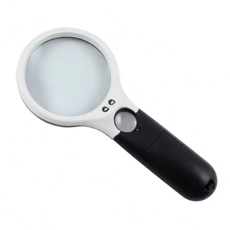 

ZC1-Factory Magnifying Glass 10x 20x 3LED Light Reading Hand Held LED Magnifier