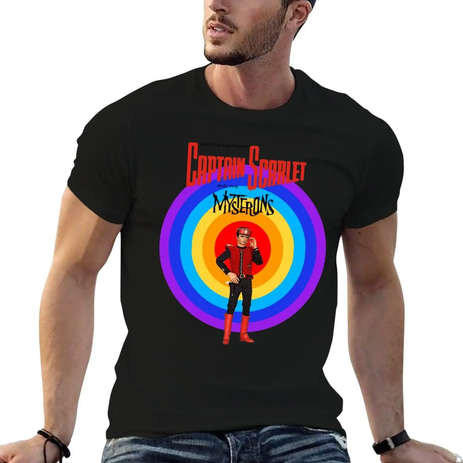Captain Scarlet and the Mysterons Officially Licensed Fan Art T-Shirt t shirt man casual man t shirt luxury T-Shirt