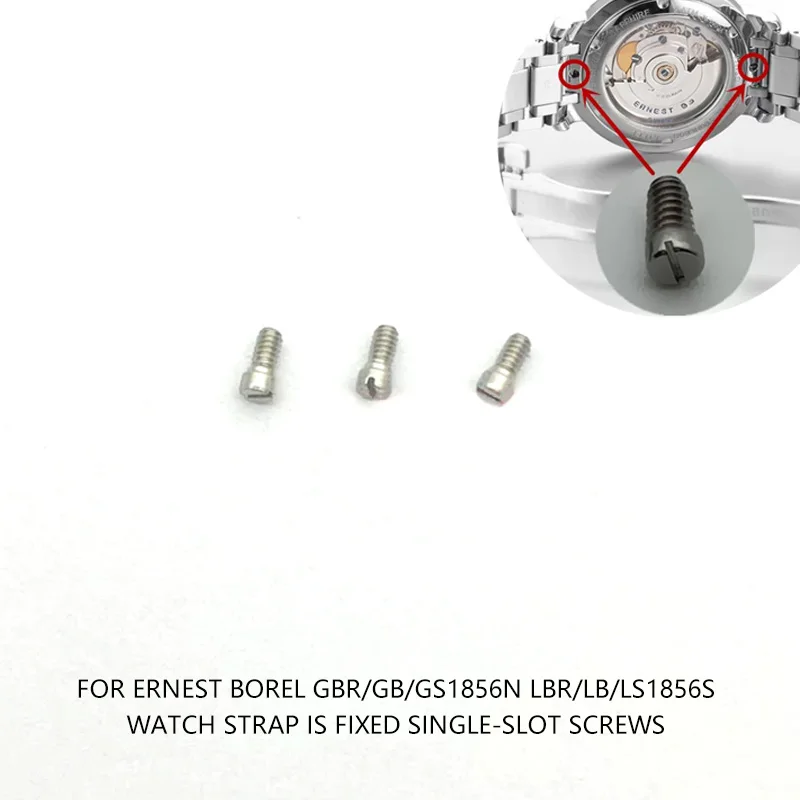 

Header Screw FOR Ernest Borel GBR GB GS1856N LBR LB LS1856S Watch Strap Fixed Single-slot Screws Watch Replacement Parts