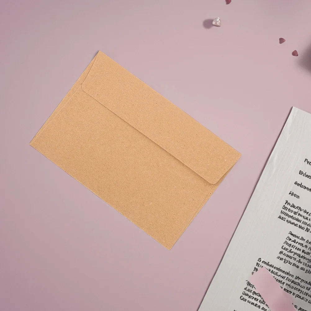 30 stuks kraftpapier uitnodigingsenveloppen zelfklevende bruiloft wenskaart foto enveloppen rustieke bruine briefpapier set
