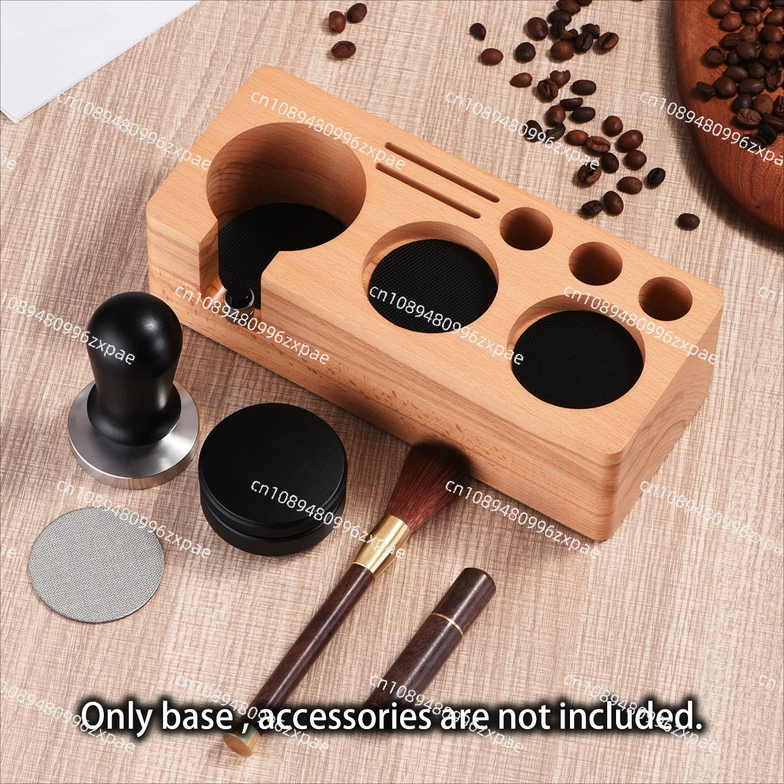 Coffee press seat, coffee machine handle matching storage, walnut beech filling seat, cloth powder seat