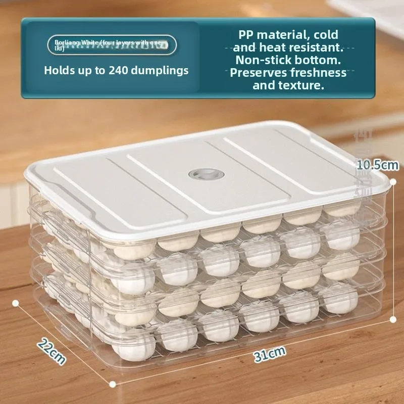 

Контейнер для хранения яиц и пельменей Food ade, многослойный, для домашнего использования, для сохранения свежести, органайзер