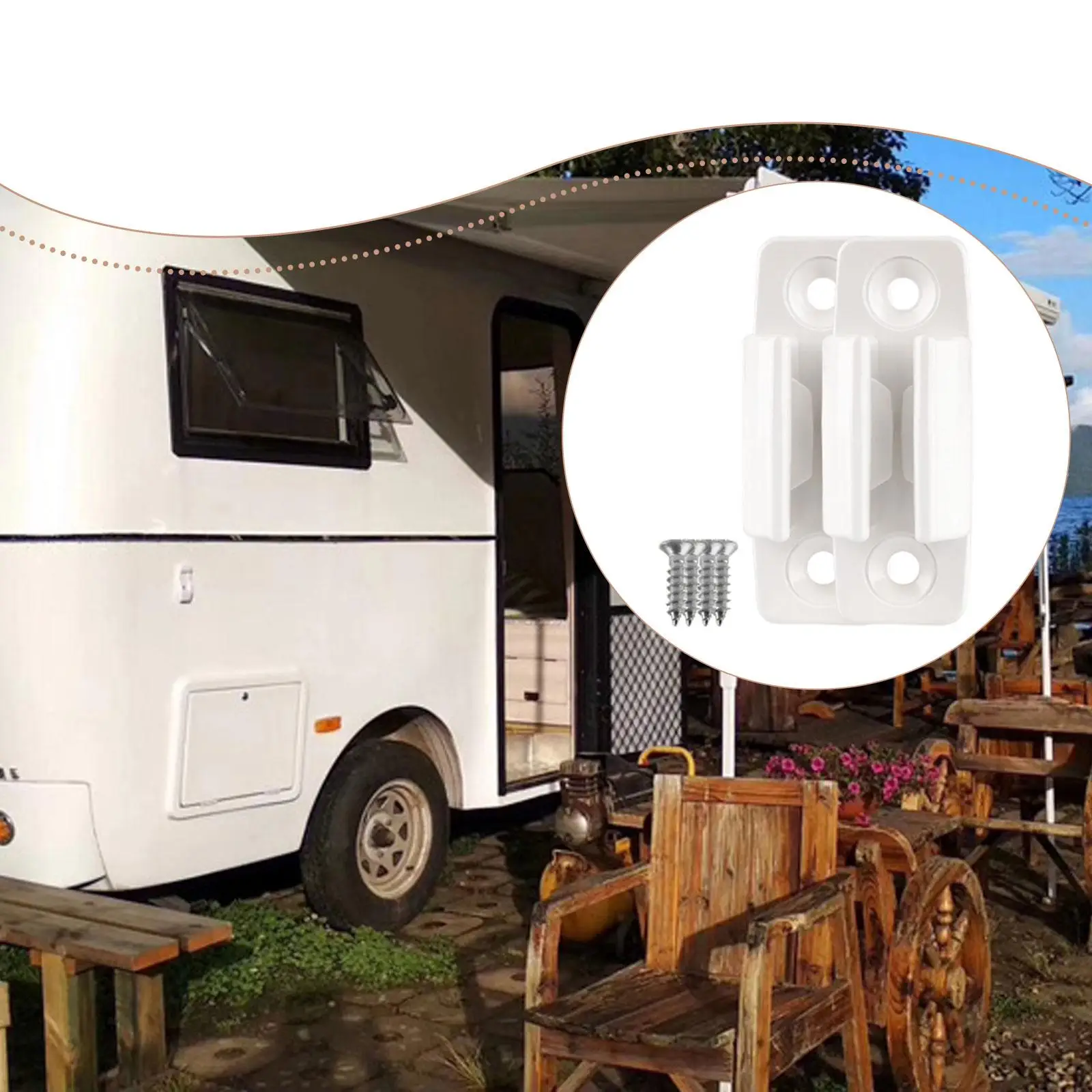 2 قطعة RV المظلة كرنك مقبض بين قوسين دعم ثابت الرف قسط مرفق المدمجة المتانة العملي قوي الملحقات