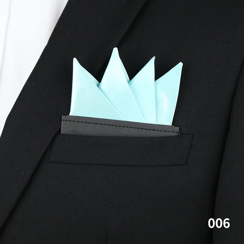 Herren Taschenhandtuch Business Accessoires Anzug Hochzeit Bräutigam Einfarbig Quadratisches Handtuch Taschentuch Brust – Detail 14