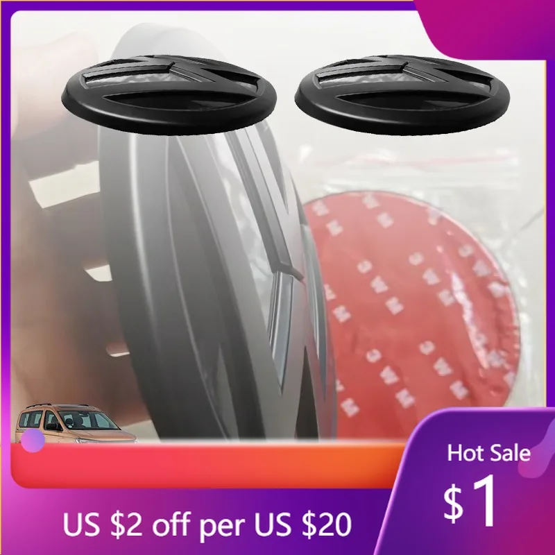 

2026 Новый чехол для ключей с эмблемой, 2 шт., Стайлинг автомобиля, передняя голова, капот, эмблема, задний хвостовой бампер, значок багажника для Caddy 2016-2020 Repla