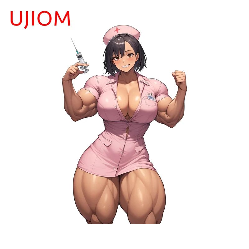 UJIOM Creative Girl Nurse Enchanting Waifu Wall Sticker Artistic Tendy Attractive Customizable Decal High Quality DIY Decor