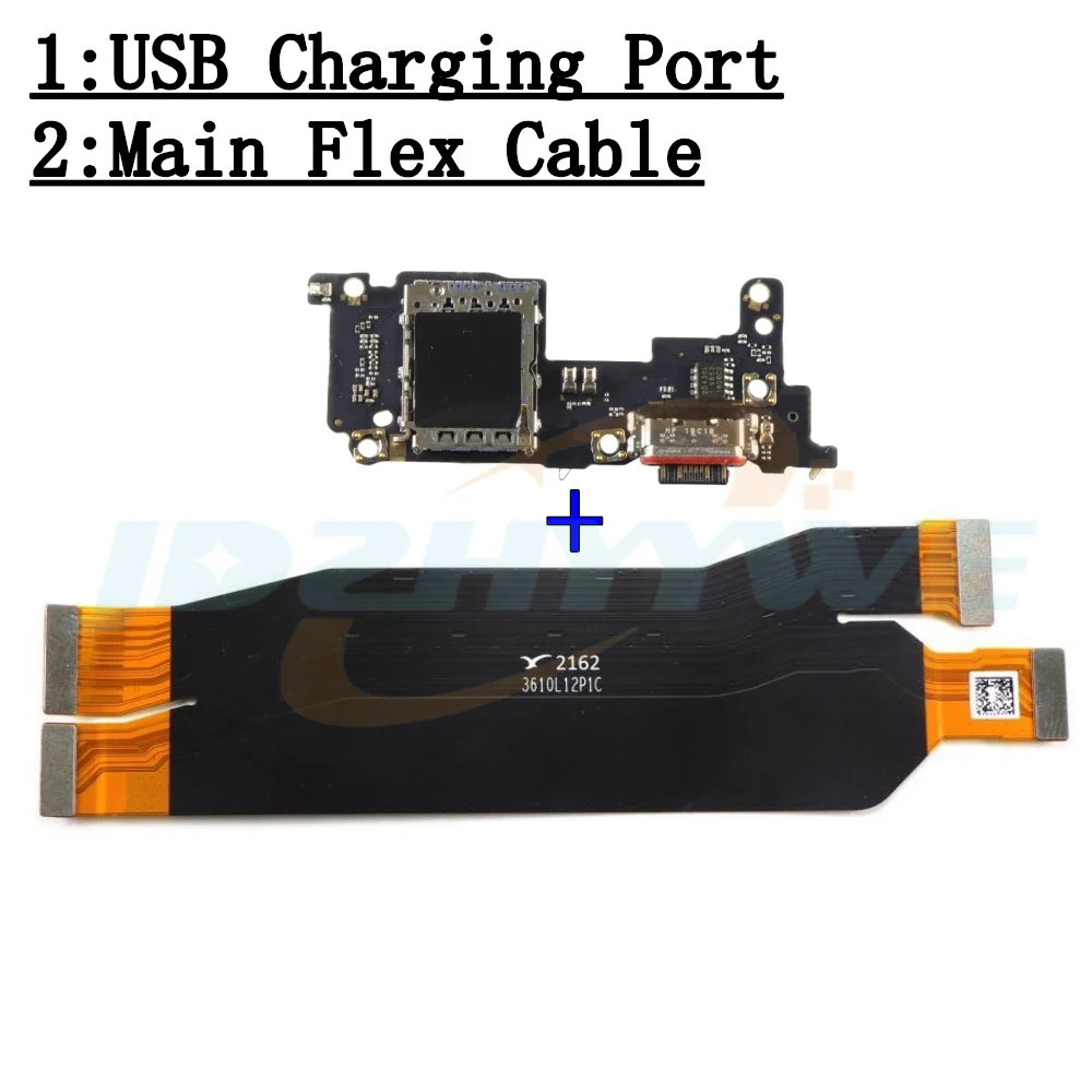 SIM Card Reader Board Dock Connector USB Charging Port Board For Xiaomi Mi 12T Pro 12Tpro LCD Main Motherboard Flex Cable Parts