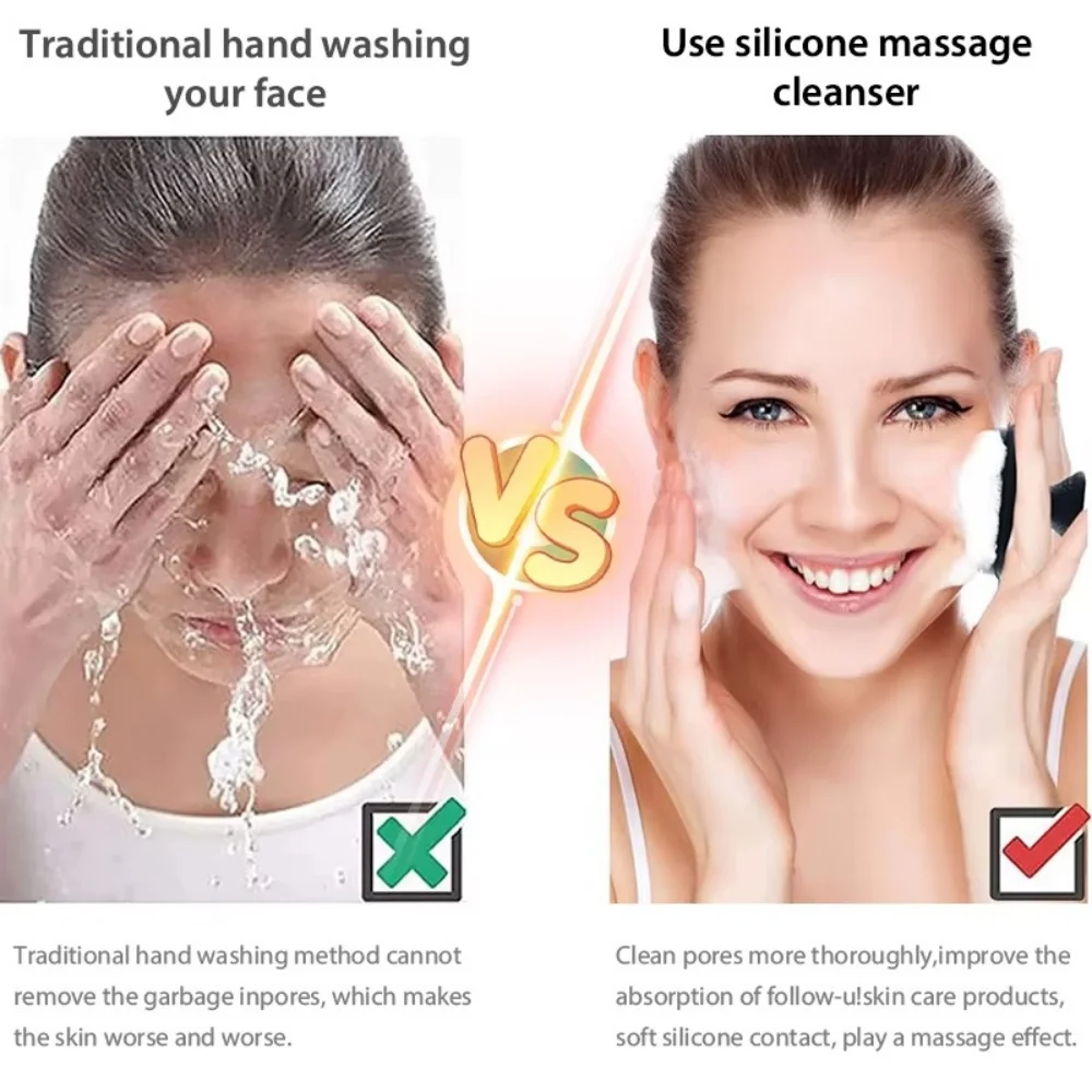 Männer Gesicht Reinigung Pinsel Gesicht Tiefen Sauber Massage Gesicht Peeling Pinsel Gesicht Reiniger Mitesser Entferner Tiefen Sauber Tragbare Schönheit Werkzeuge