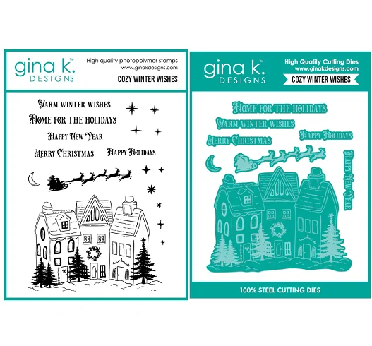 رغبات الشتاء المريحة Stamps 2025 قوالب القطع المعدنية الجديدة DIY بها بنفسك سكرابوكينغ الحرف صانع ألبوم صور قالب اليدوية الديكور #1