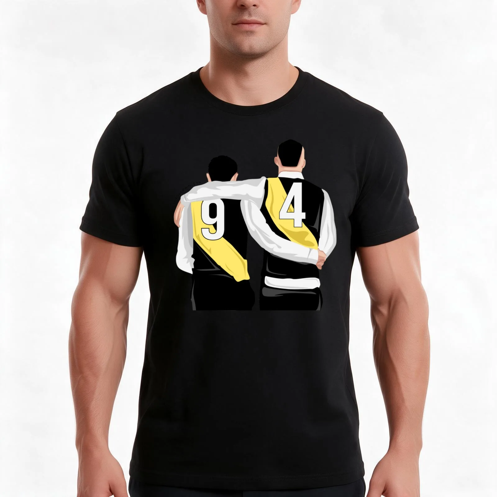 Dustin Martin, Trent Cotchin Departing T-Shirt, Summer Casual Cotton Tee, Oversized Streetwear Tops, Vintage Graphic Print