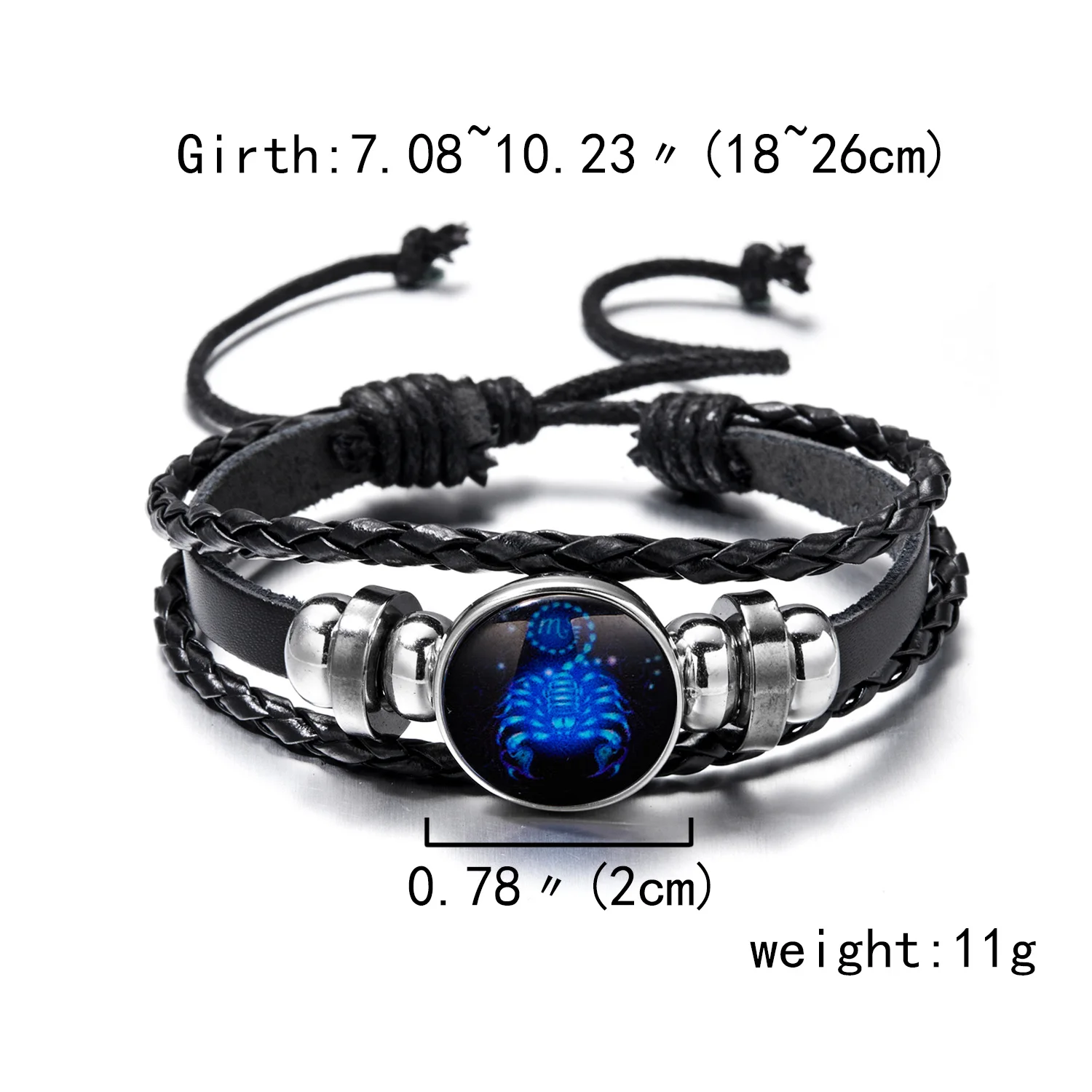 12-sterrenbeeld sterrenbeeld charme lichtgevende armbanden mannen vrouwen vintage meerlaagse wrap lederen armband en armband verjaardagscadeau