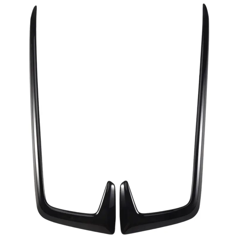 

WF-2Pcs Gloss Black Exterior Front Fog Light Lamp Cover Trim Fit For Honda Civic 2019-2020