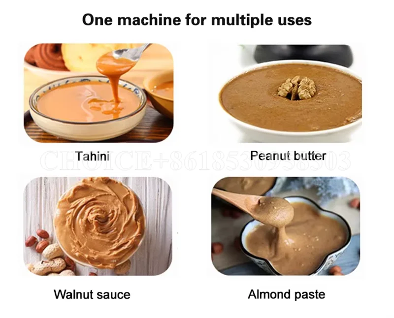 Commercial Electric Peanut Butter Maker Automatic Walnuts Sesame Colloid Mill Making Pulping Machine Almond Nuts Grinder