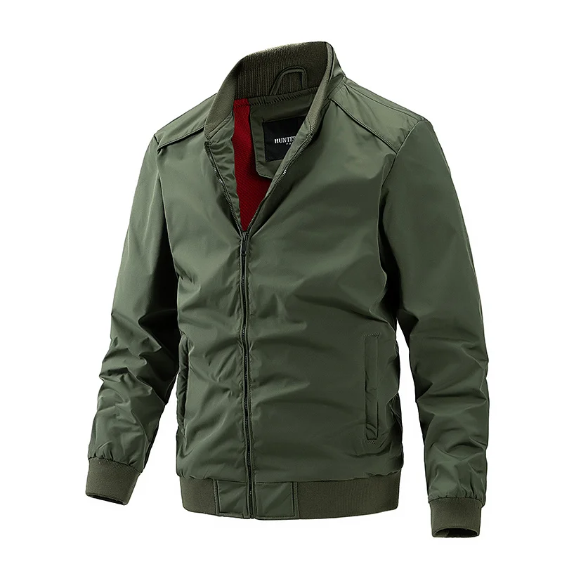 

Men's Waterproof Tactical Jacket Stand Collar Military Field with Multi-pockets Warmth Pilot