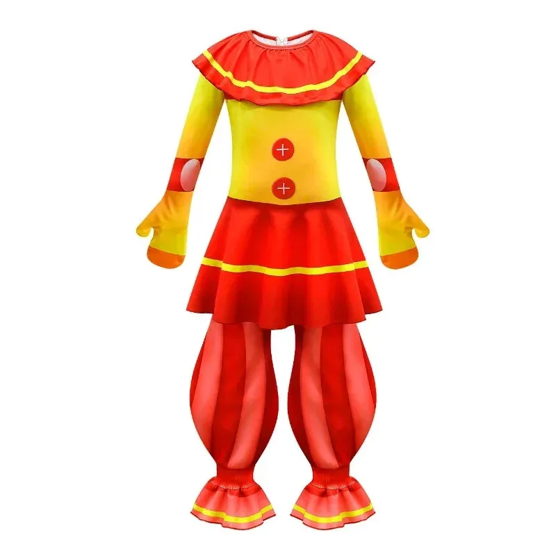 Bear's Den FNAF Kids Sundrop Moondrop Sun Moon Clown Cosplay Outfit Halloween Costume New 2025