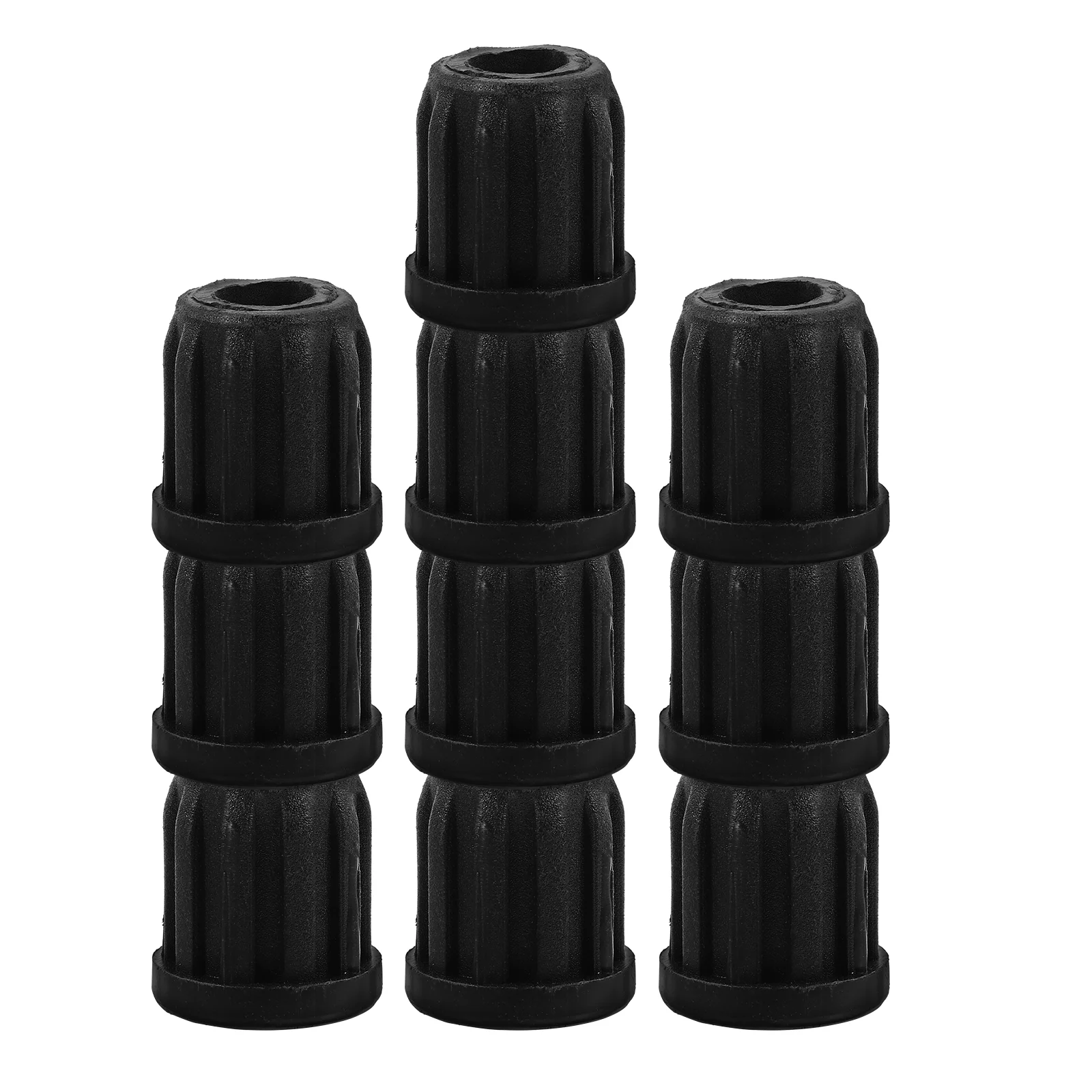 20 Uds casquillo de goma montaje para silla pierna vástago insertos mangas rueda de desplazamiento anillo enchufe ruedas plástico pequeño