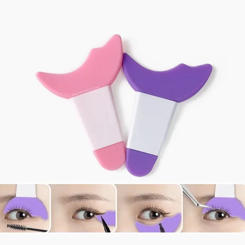 Multi-functional Silicone Eyeliner Stencils Eyes Makeup Assist Helper Aid Marscara Drawing Lipstick Wearing Reusable Beauty Tool