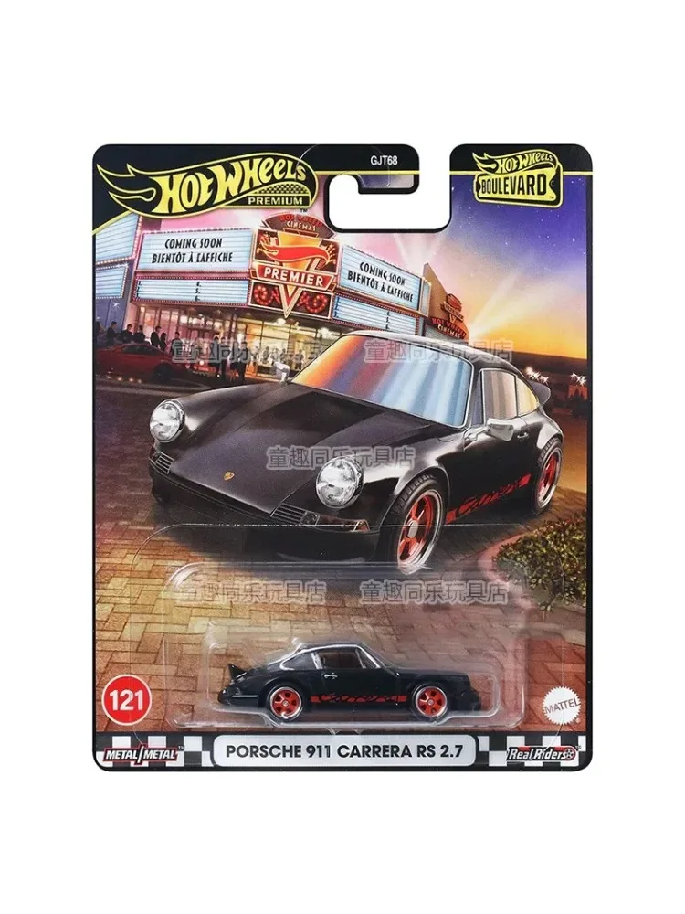 Hot Wheels – voiture Boulevard Premium Porsche 911 Carrera RS, jouets pour garçons, véhicules moulés sous pression, modèle de Collection en métal, cadeau d'anniversaire, 1/64