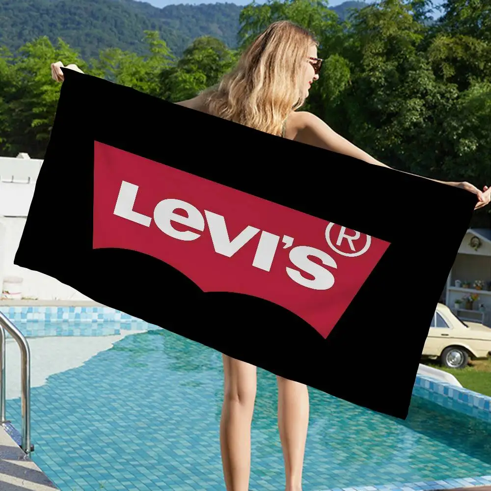 Toalla de baño L-Levis de microfibra suave absorbente de agua transpirable para niñas y niños toalla de playa decorativa de dibujos animados