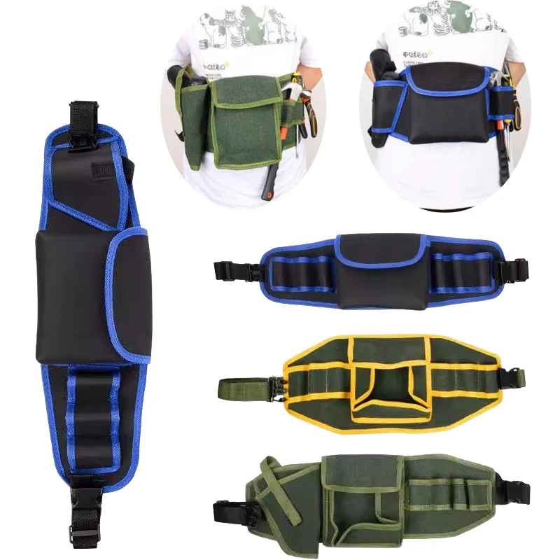 1PCS Hardware and electrician's tool bag multi-purpose waist-hanging bag maintenance bag electrician's waist pack Thickened