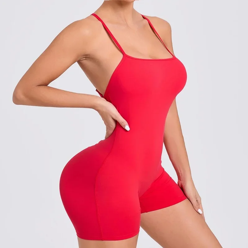 Cloud Hide Women Yoga Sports Jumpsuit SEXY Back Gym Fitness Bodysuit Lady Workout Suit Running Sportswear Girl Training Rompers