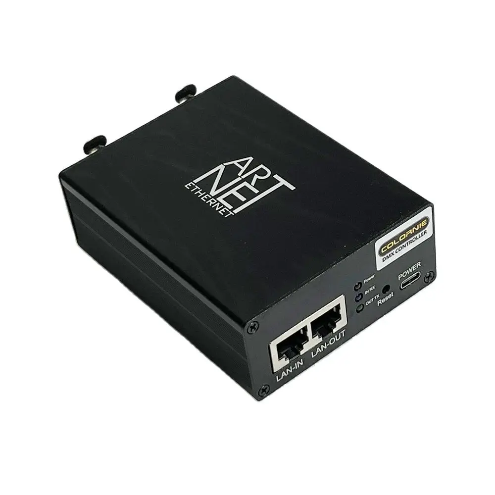 Artnet Twee Universum Bi-Directionele Dmx Ethernet Verlichtingscontroller-Interface Ondersteunt Grandma2/Tiger Touch/ Madrix