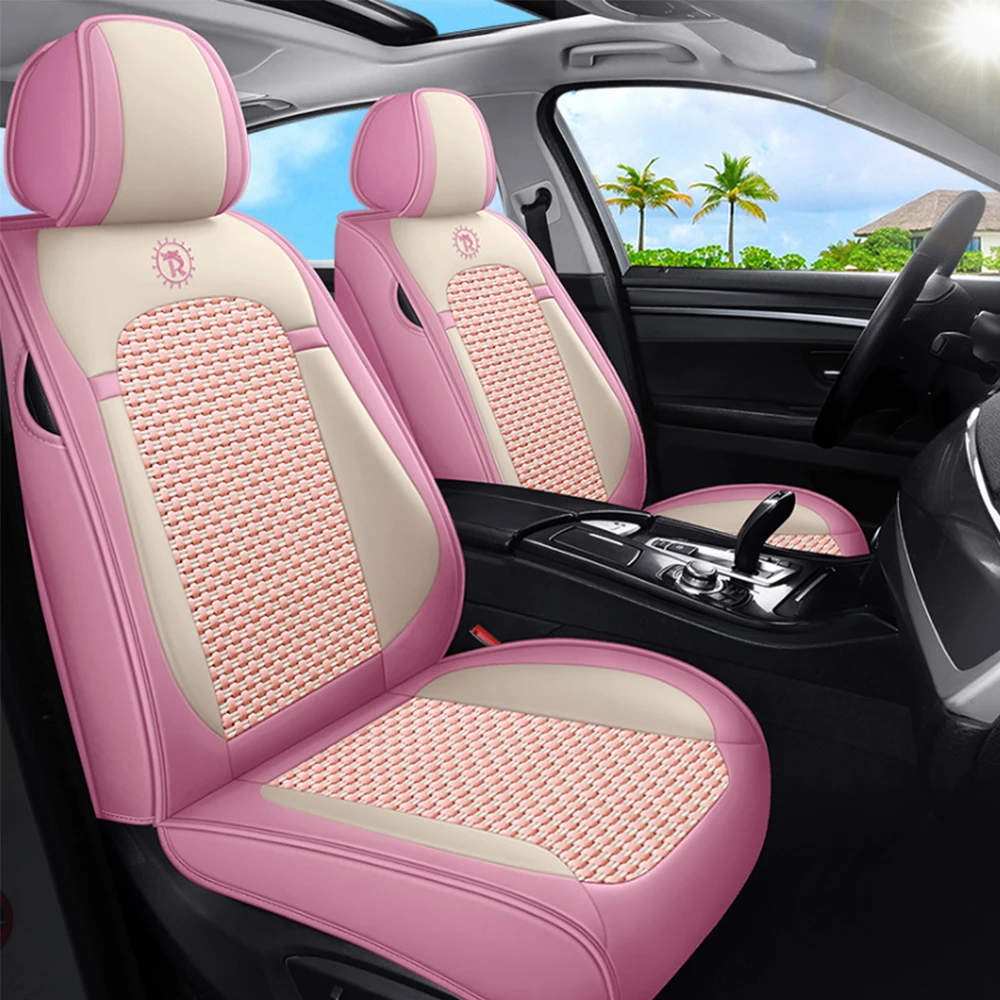 

Universal Front Rear Car Seat Cover for Honda Civic Accord CRV Vezel Fit Jazz Stepwgn Shuttle Full Set Interior Auto Accessories