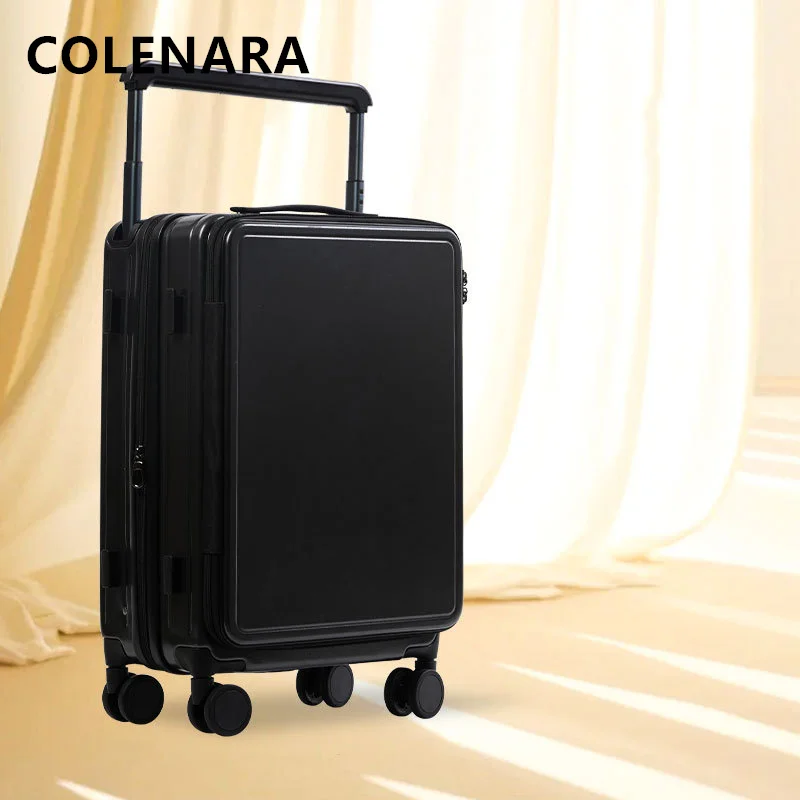 

COLENARA 20-дюймовая дорожная сумка для багажа, студенческая коробка из АБС-пластика + ПК, 26 дюймов, мужская большая вместительная сумка на колесиках, женский чемодан для салона