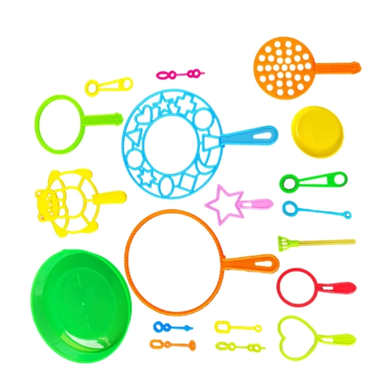 Y1UB Colorful Bubble Maker Set for Indoor and Outdoor Garden Play Game for Unforgettable Fun Soap Bubble Blower