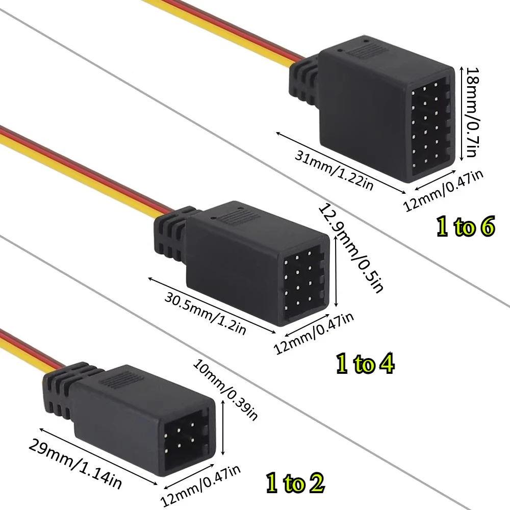 350 مللي متر Y نوع تمديد خط تمديد سلك من الرصاص كابل ل JR Futaba Y تسخير سيرفو الرصاص تمديد ل RC سيارة/سفينة/طائرة هليكوبتر #4