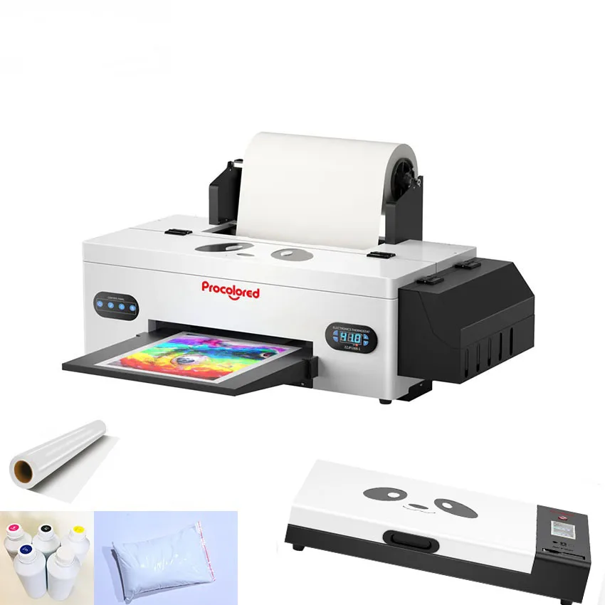 

(Carol) L1800 DX5 R1390 R2000 Small Pet Film T Shirt Textile Printing Machine A3 A4 30 60 Cm Transfer Shaker Oven DTF Printer4