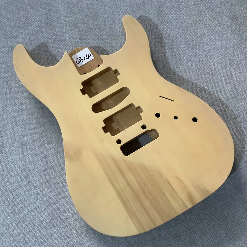 ST Model Electric Guitar Body Nature Color HSH Pickups Two Point fixed Tremolo DIY Guitar Parts Replace Accessories  GB250