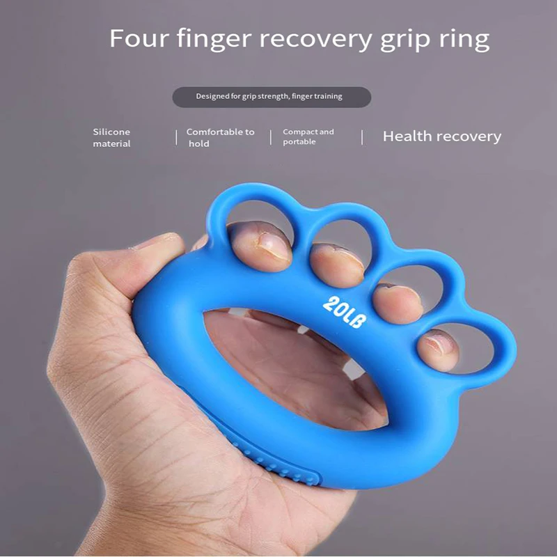 Fitness Hand Grip Non-slip Silicone Grip Ring Home Grip Equipment Finger Rehabilitation Exercise Strength Training