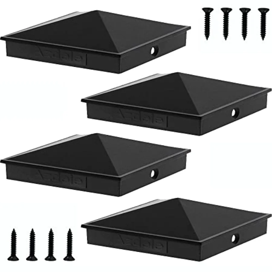 

8" x 8" Heavy Duty Alumum Pyramid Post Caps Cover for True 8" x 8" Wood Post or True 7.5" x 7.5" Wood Post with Spacer Ler with