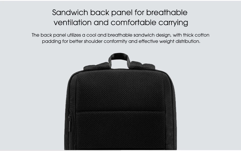 NEUER Xiaomi Classic Business Rucksack 2 Modische Laptoptasche für Männer und Frauen Reise-Rucksack mit Großer Kapazität – Detail 10