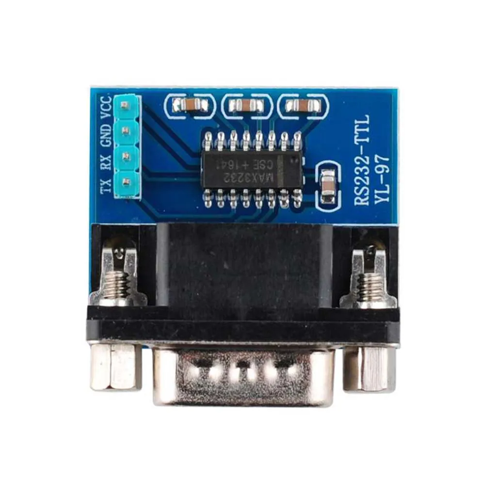 5PCS MAX3232 RS232 to TTL Serial Port Converter Module Brush Board DB9 Male Connector for Arduino