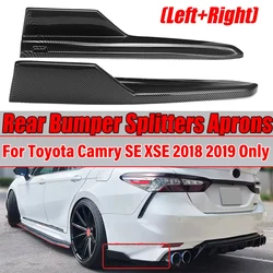 For Toyota Camry SE XSE 2018 2019 Car Rear Bumper Splitters Lip Diffuser Aprons Side Guard Protection Accessories