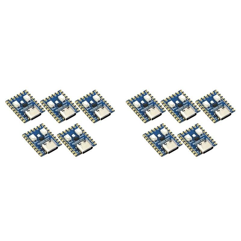 AB25-RP2040-Zero Microcontroller Development Board For Raspberry Pi RP2040 Dual-Core Cortex M0+ Processor 2MB Flash 10Pcs