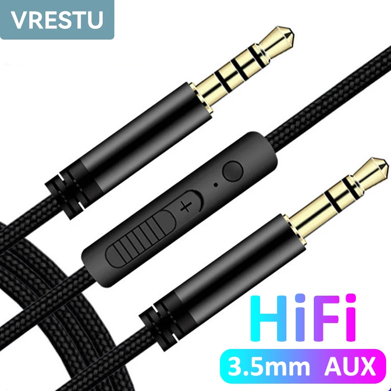 Jack 3.5mm Kabel Audio 3m przedłużacz 3 5 오디아 z męskiego na męskie przewód AUX przewód pomocniczy do zestaw słuchawkowy z głośnikiem telefonu