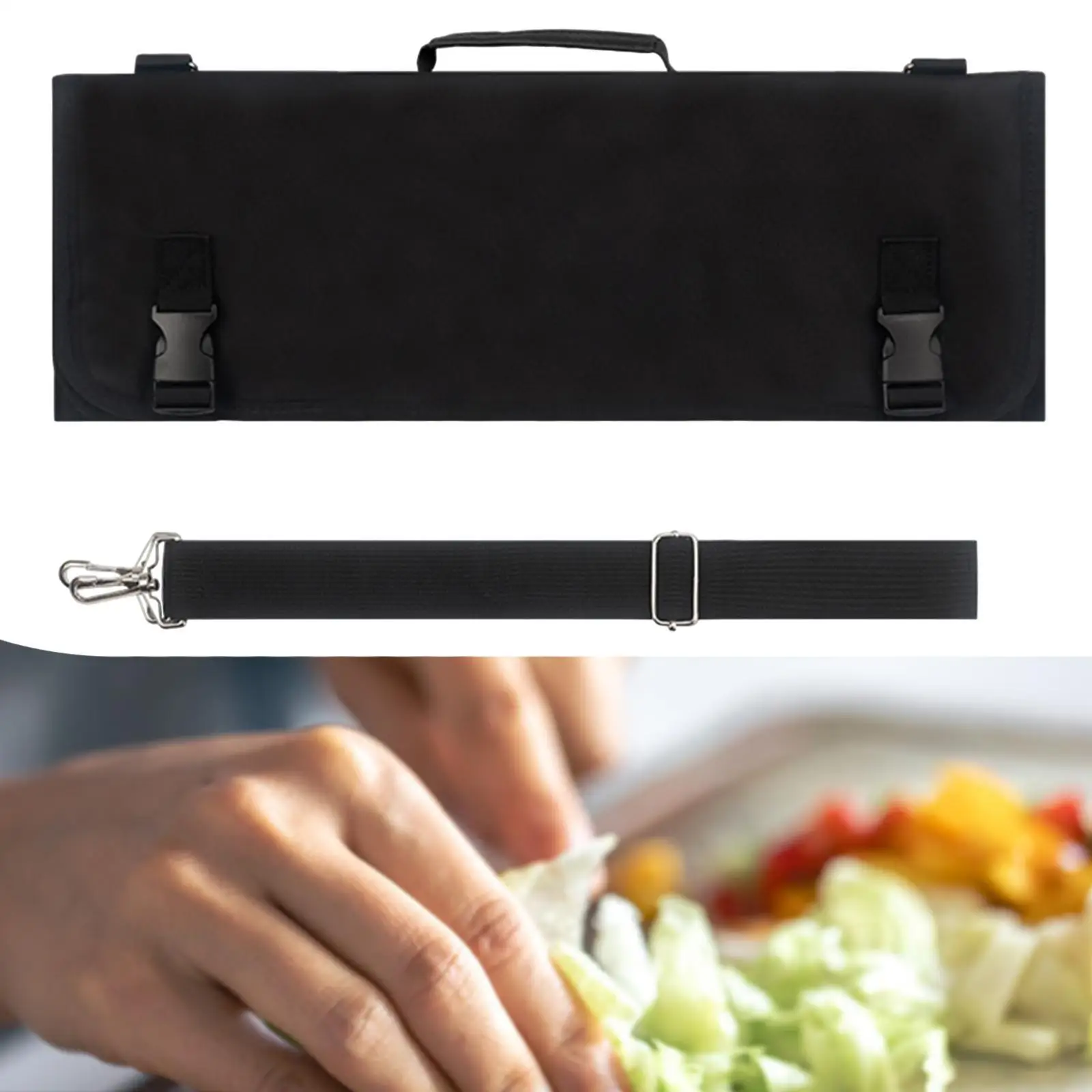 Knife Roll Bag Kitchen Tool Storage Organizer Knife Case for Home Travel