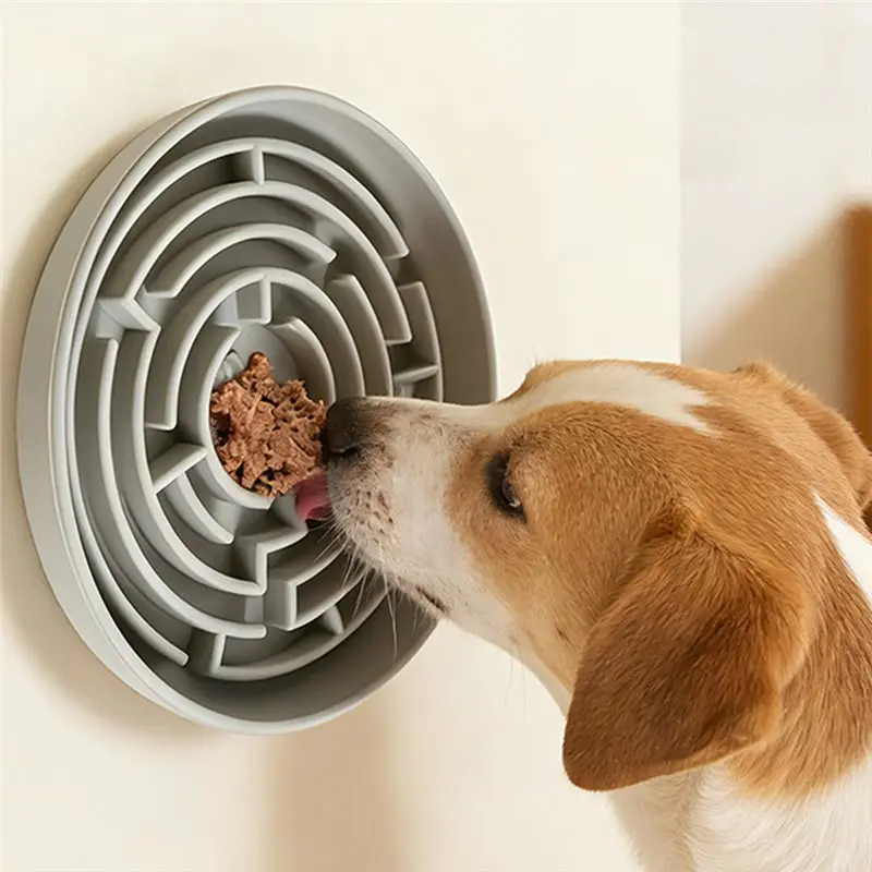 ABAE-Anti-Choking Slow Feeder Bowl For Dogs & Cats, Non-Slip Base, Dishwasher Safe, Promotes Healthy Digestion
