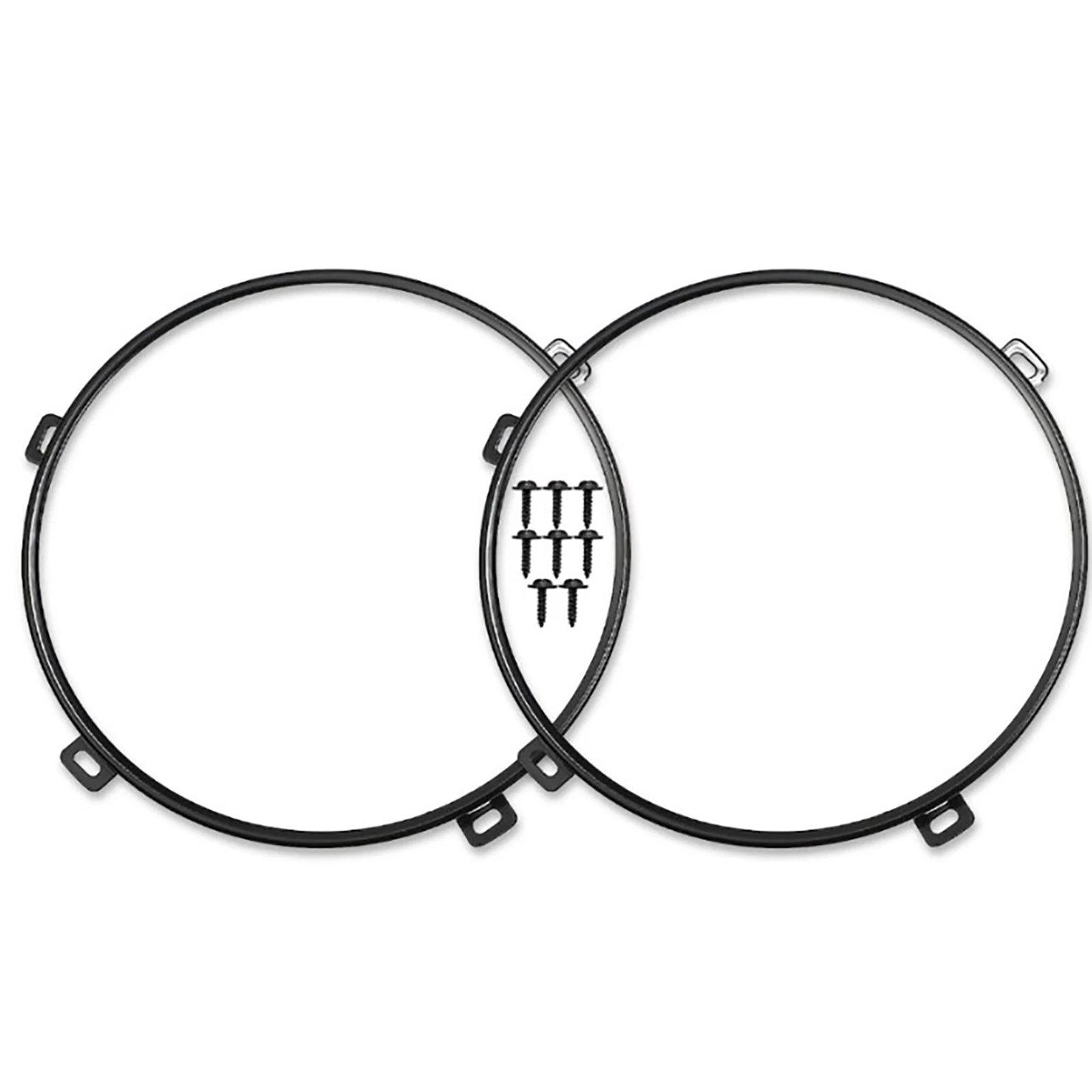 

Держатель фары для Jeep Wrangler JK 07-17, 7-дюймовый круглый монтажный кронштейн для фар, кольцо с металлическими кольцами для фар