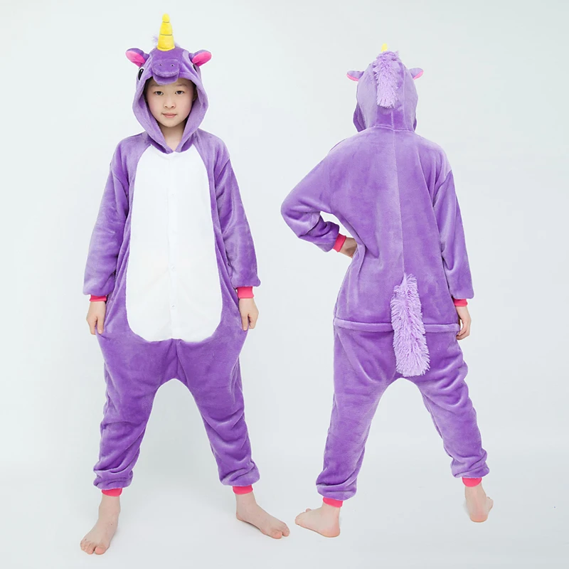 Kigurumi Einhorn TianMa Cartoon Onesies Kinder Kinder Pyjamas Mädchen Jungen Anime Cosplay Kostüme Für Weihnachten Halloween Party