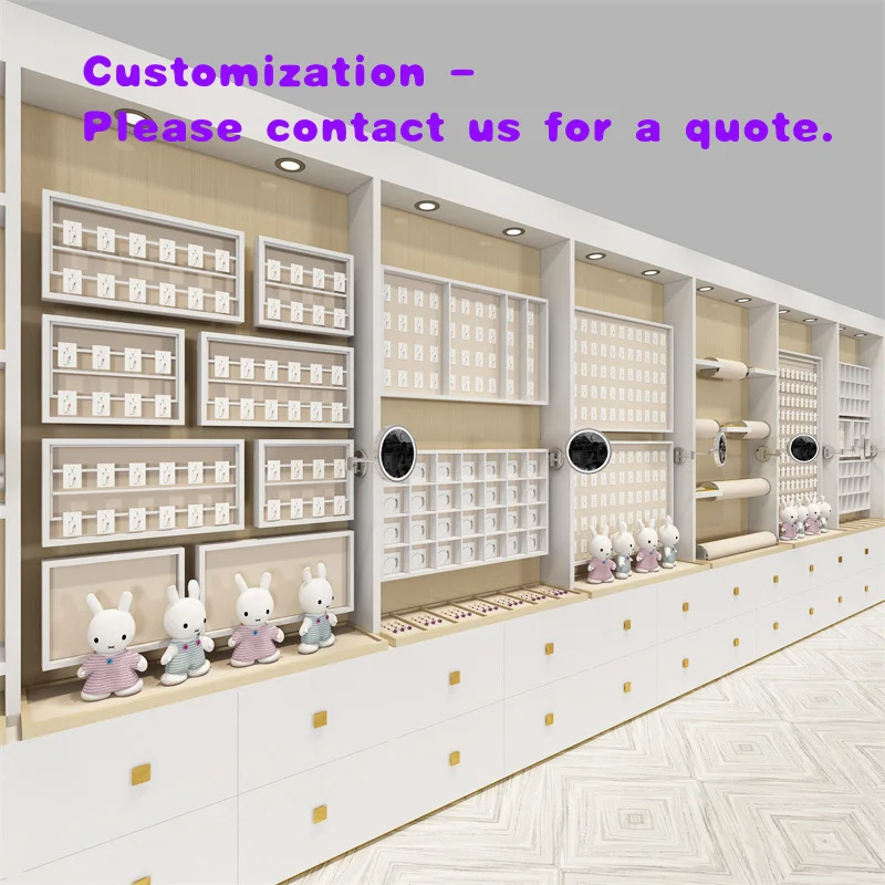 custom.Modern Style Floor-Standing Silver Jade Jewelry Retailer Display Cabinet Easy Assembly Glass Metal