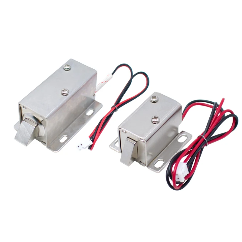 WAVGAT DC 12V Electric Solenoid Lock Tongue Upward Assembly for Door Cabinet Drawer
